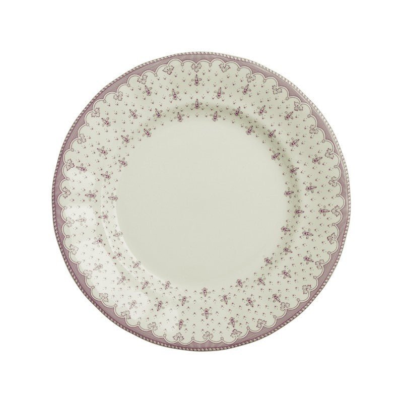 Vajilla La Cartuja de Sevilla Colección Flor de Lis Rosa 42 Piezas - #pino_y_jacaranda#