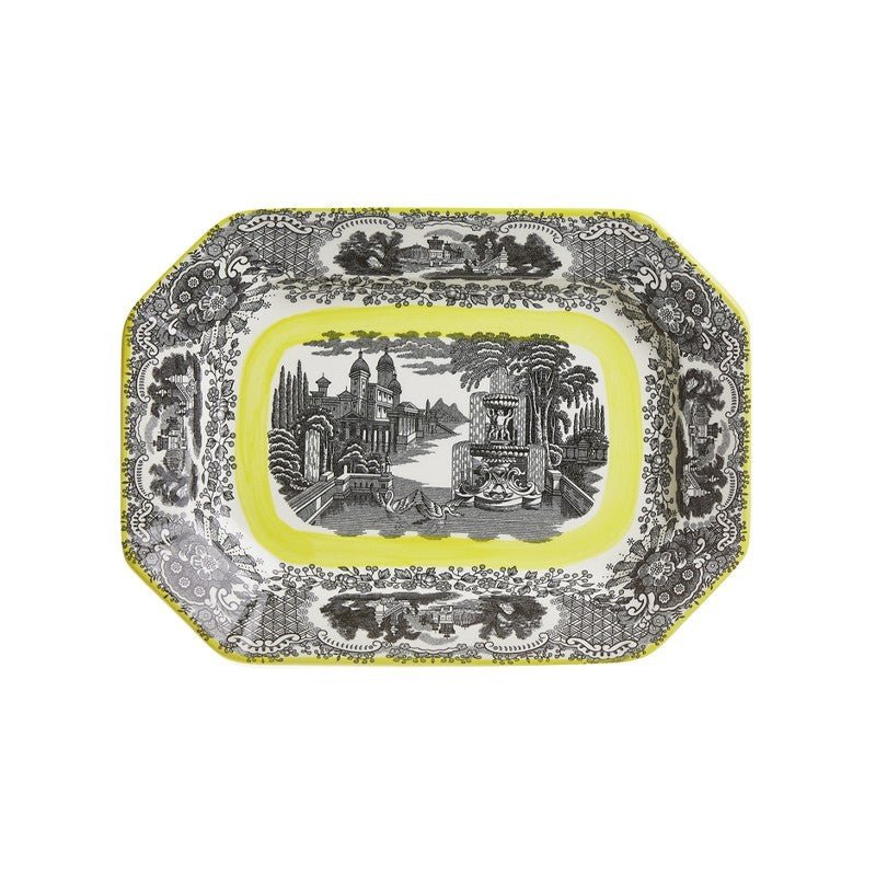 Vajilla La Cartuja de Sevilla Colección Negro Vistas Yellow by Aaron Stewart 42 Piezas - #pino_y_jacaranda#