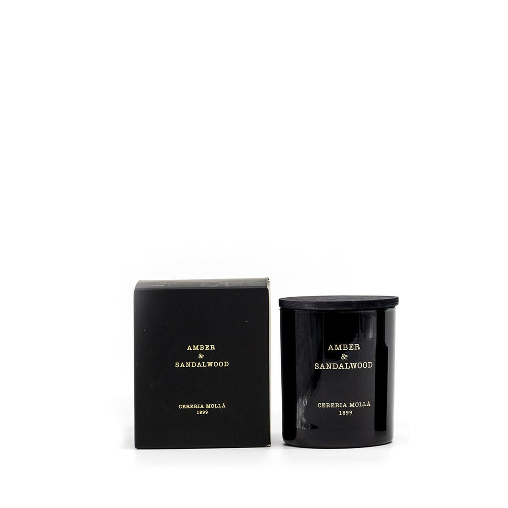 Vela Amber y Sandalwood Premium 230gr. - #pino_y_jacaranda#
