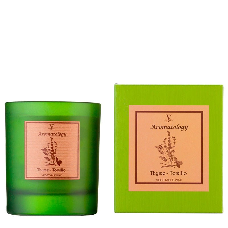 Vela Aromatology Tomillo 190 gr. - #pino_y_jacaranda#