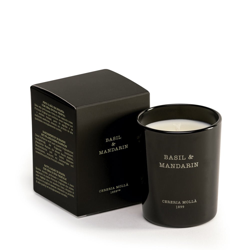 Vela Basil & Mandarín Premium 230gr. - #pino_y_jacaranda#