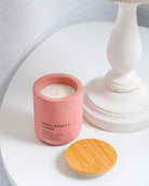 Vela Concrete Rosa Fresh Wood & Ginger 250ml - #pino_y_jacaranda#