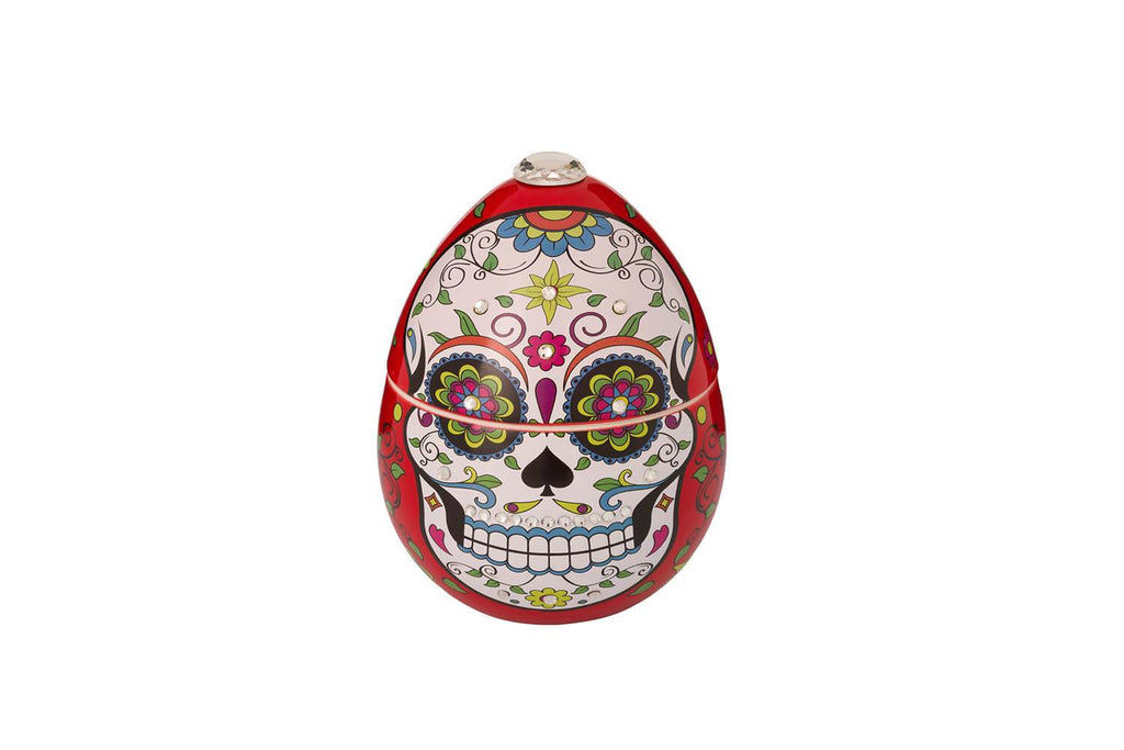Vela Ladenac Huevo Cerámica Skull Rojo - #pino_y_jacaranda#