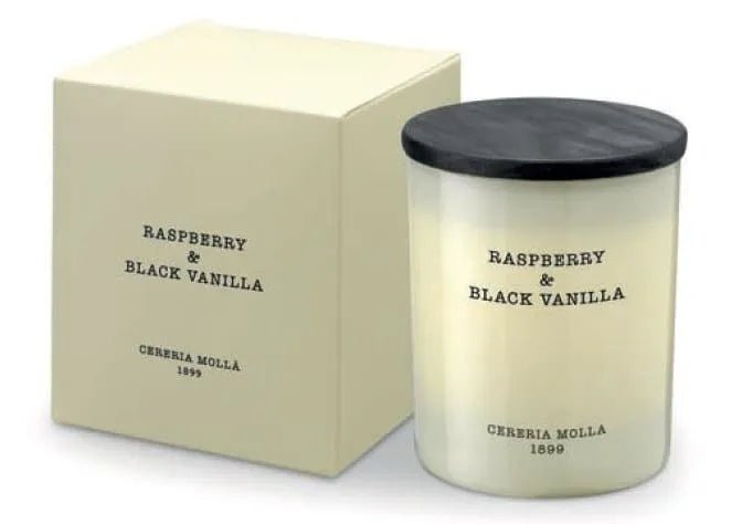 Vela Raspberry & Black Vanilla Premium 230gr. - #pino_y_jacaranda#