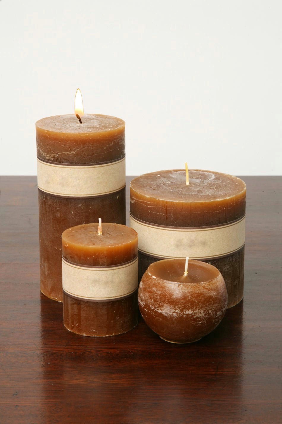 Vela Rustica Marrón - #pino_y_jacaranda#