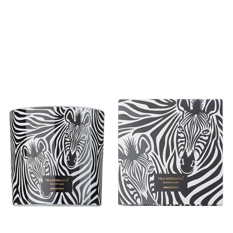 Vela Zebra Jungletopia - #pino_y_jacaranda#